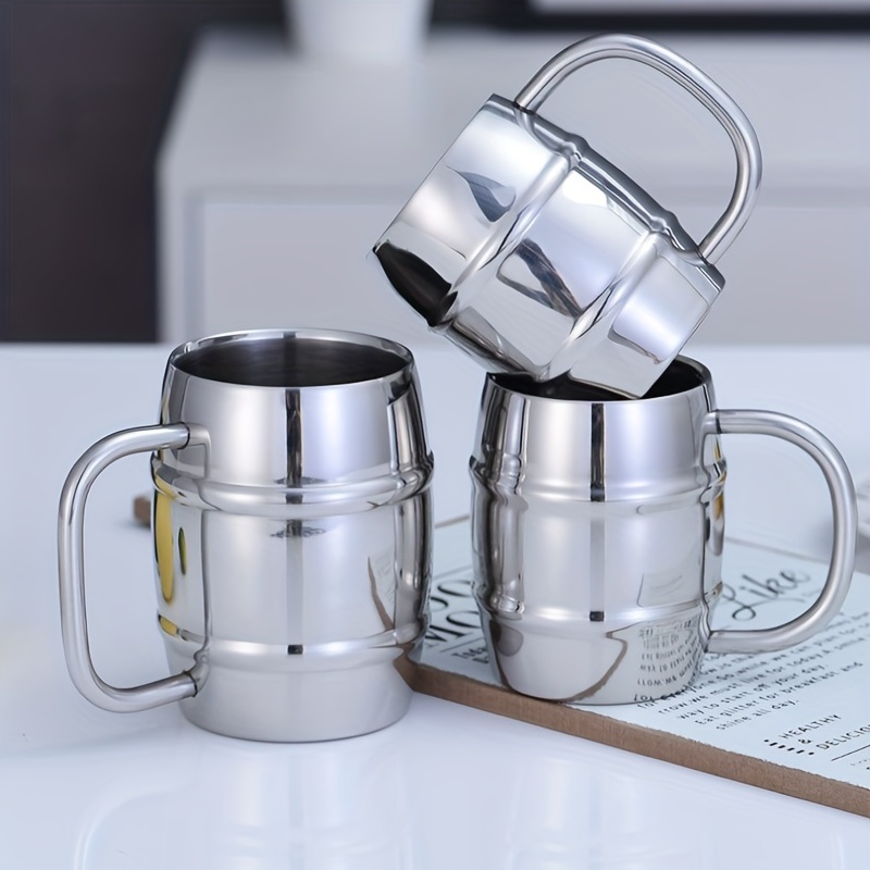 450ml Coffee Mug 304 Stainless Steel Double-layer Thermal Water