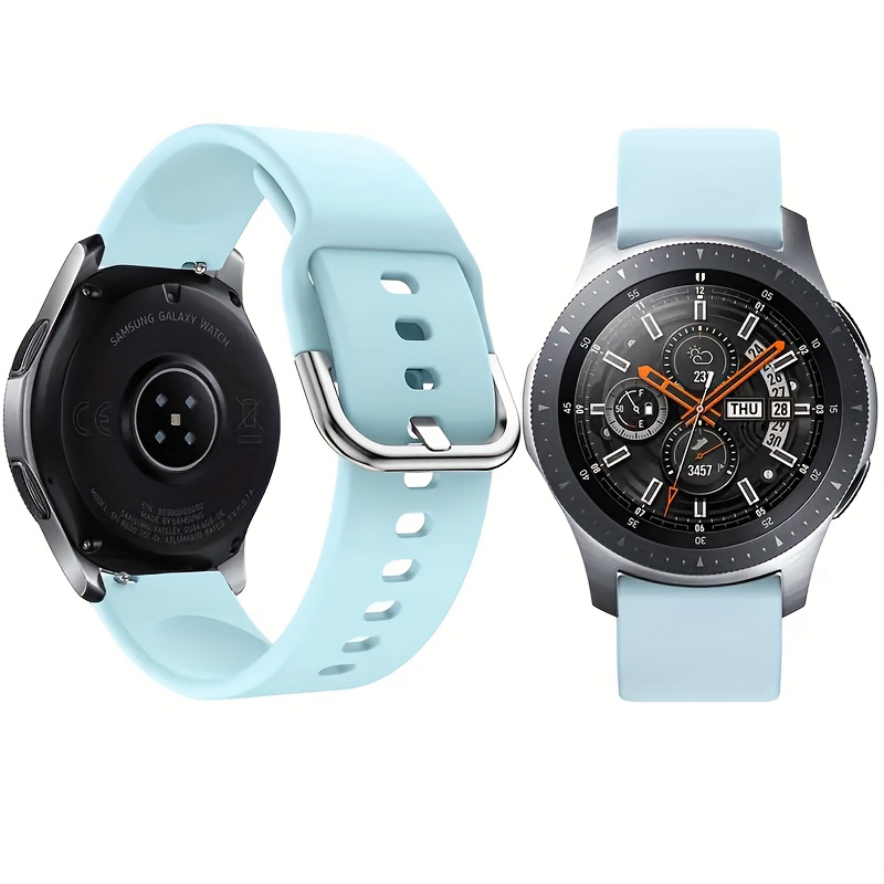 Smartwatch Band, 20/22mm Silicone Strap with Quick Release Buckle - Compatible with Samsung Galaxy Watch 3/4/5/7, Active 2, S2/S3, GT, Amazfit GTR - Colorful Replacement Bracelet for Smartwatches, Smartwatch Accessory|Sleek Watch Strap|Smooth Band Finish