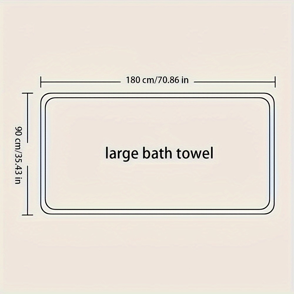 Solid Color Waffle Bath Sheet Household Cotton Large Bath - Temu