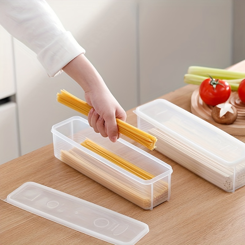 6pcs Square Glass Jars Food Storage Containers with Bamboo Lids Kitchen Pantry  Storage Container for Spaghetti Pasta Sugar Flour Cereal Beans