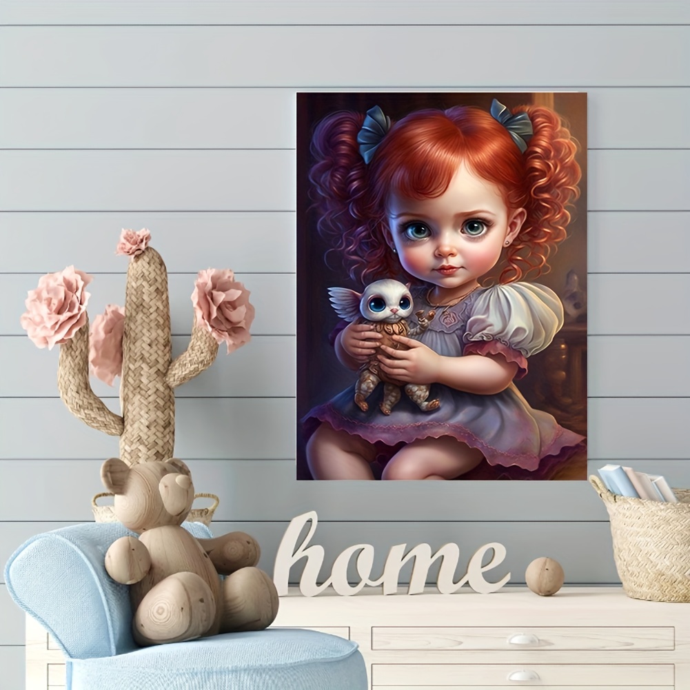 5d Diamond Painting Set, Character Design Of A Little Girl, Suitable For  Adults Or Beginners To