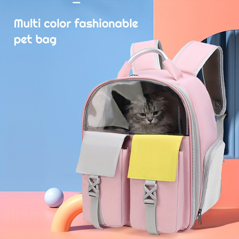 1pc Fashion Cat Bag Portable Space Capsule Breathable Large Capacity Cat  Backpack Pet Supplies