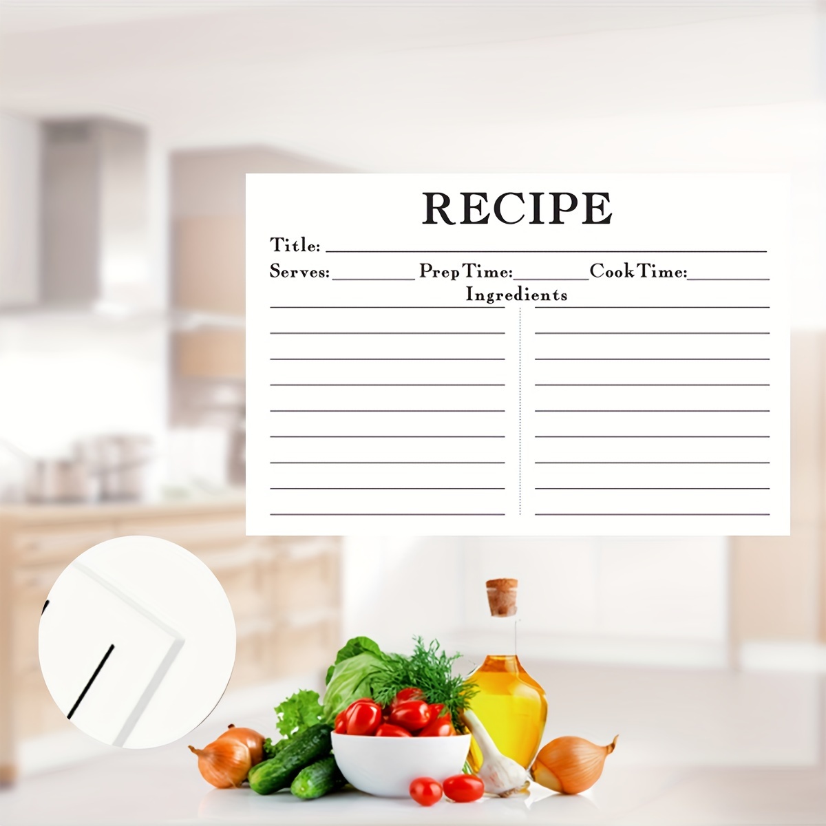 50 Double sided Printed Recipe Cards Double sided Writing In - Temu