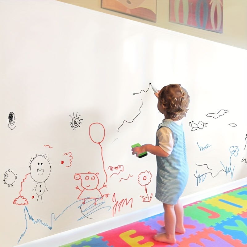 A Whiteboard Wall Sticker Home Teaching Soft Whiteboard - Temu