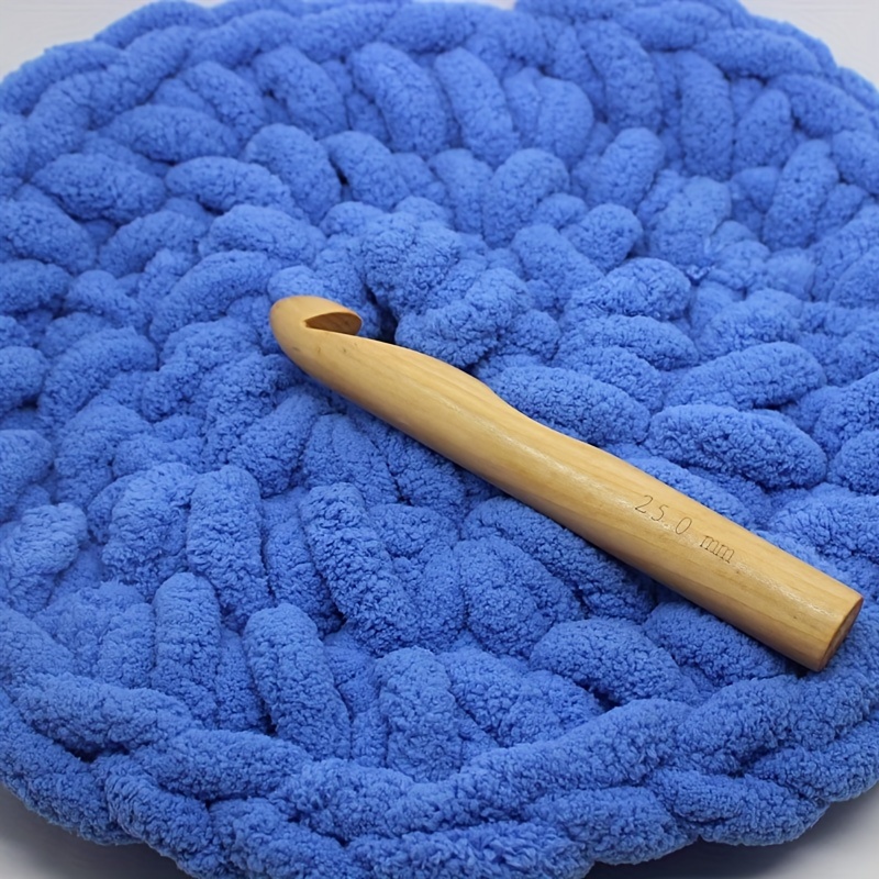Hand-knit Woven Thread Thick Basket Blanket Braided DIY Crochet Cloth Fancy  Yarn 