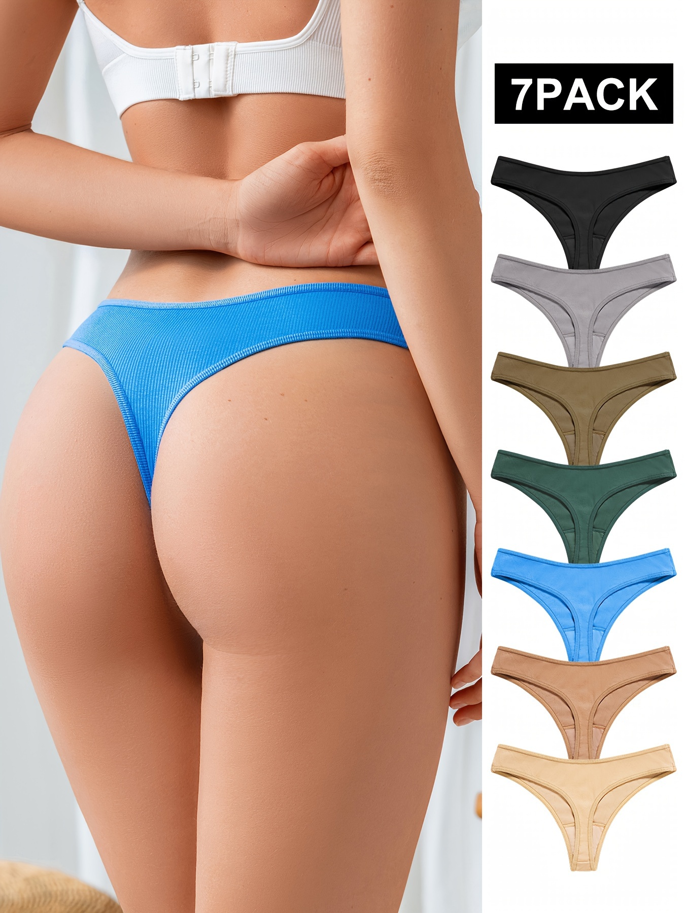 Women's Underwear Soft Sexy String Panties, Japanese Style Solid