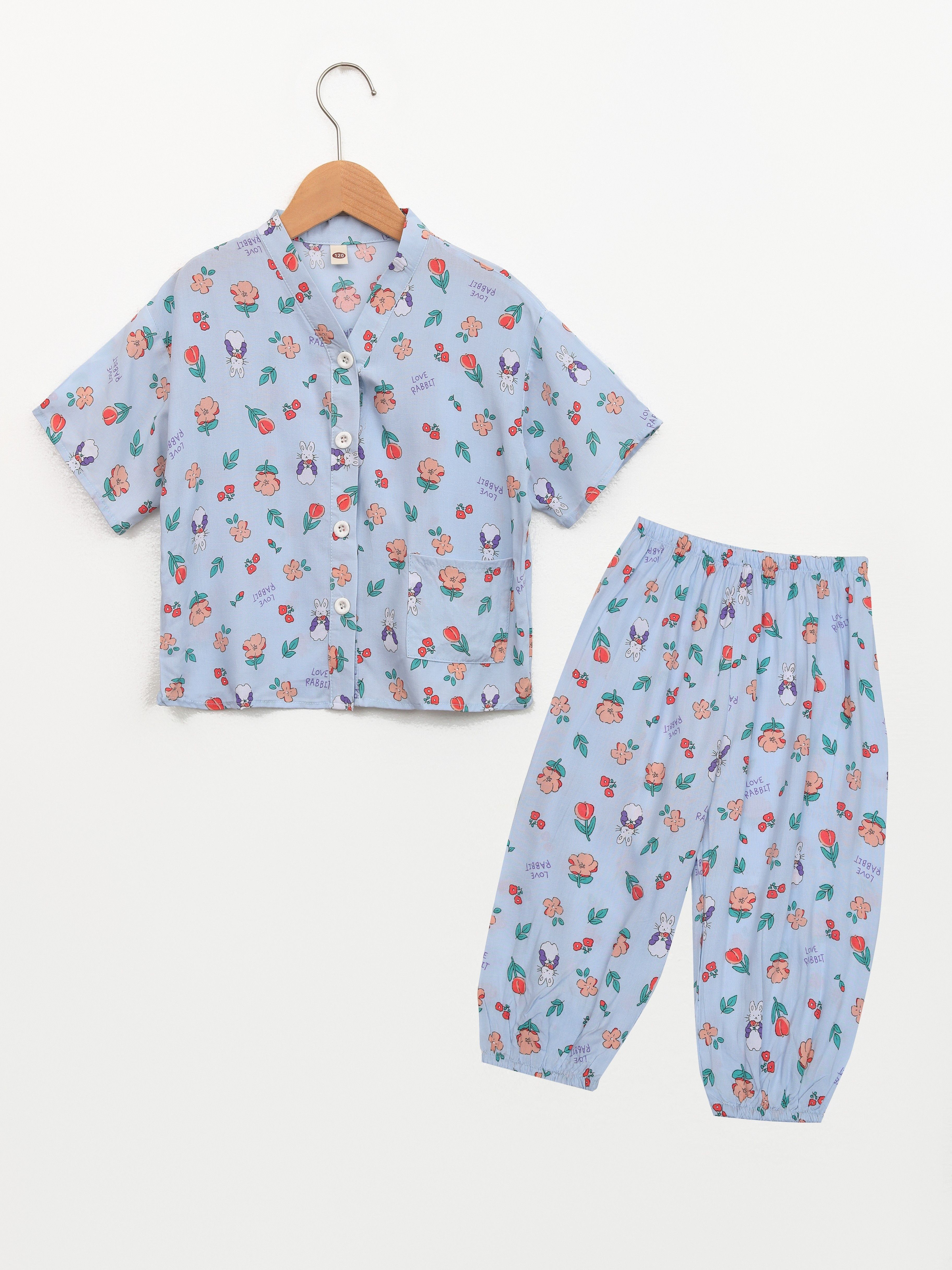 2pcs Sleepwears Women's Cotton Button-down Pajamas Set Shirt Loungewear  Notch Collar Short-sleeve Sleepshirt With Pocket Suit 