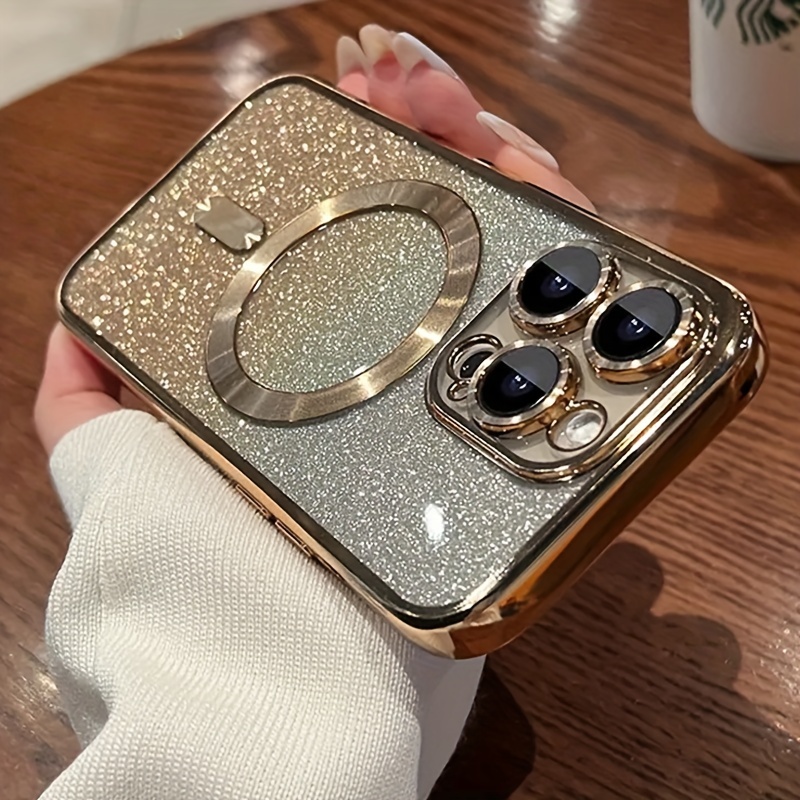 electroplated gradient glitter magnetic strap lens film mobile phone case for iphone14 14plus 14pro 14pro max iphone13 13mini 13pro 13pro max iphone12 12mini 12pro 12pro max iphone11 11pro 11pro max details 6