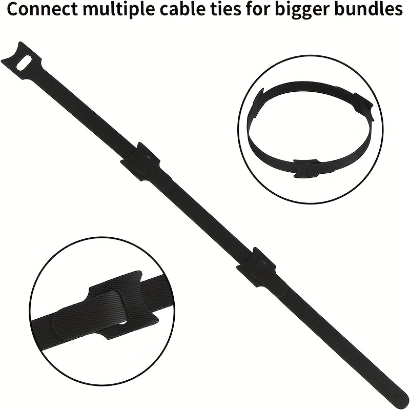 Fastening Cable Ties Reusable Assorted Colors Premium - Temu