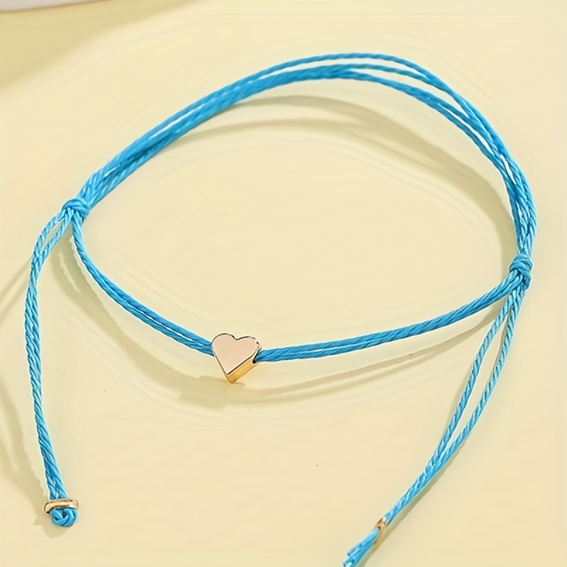 Heart Decor String Bracelet