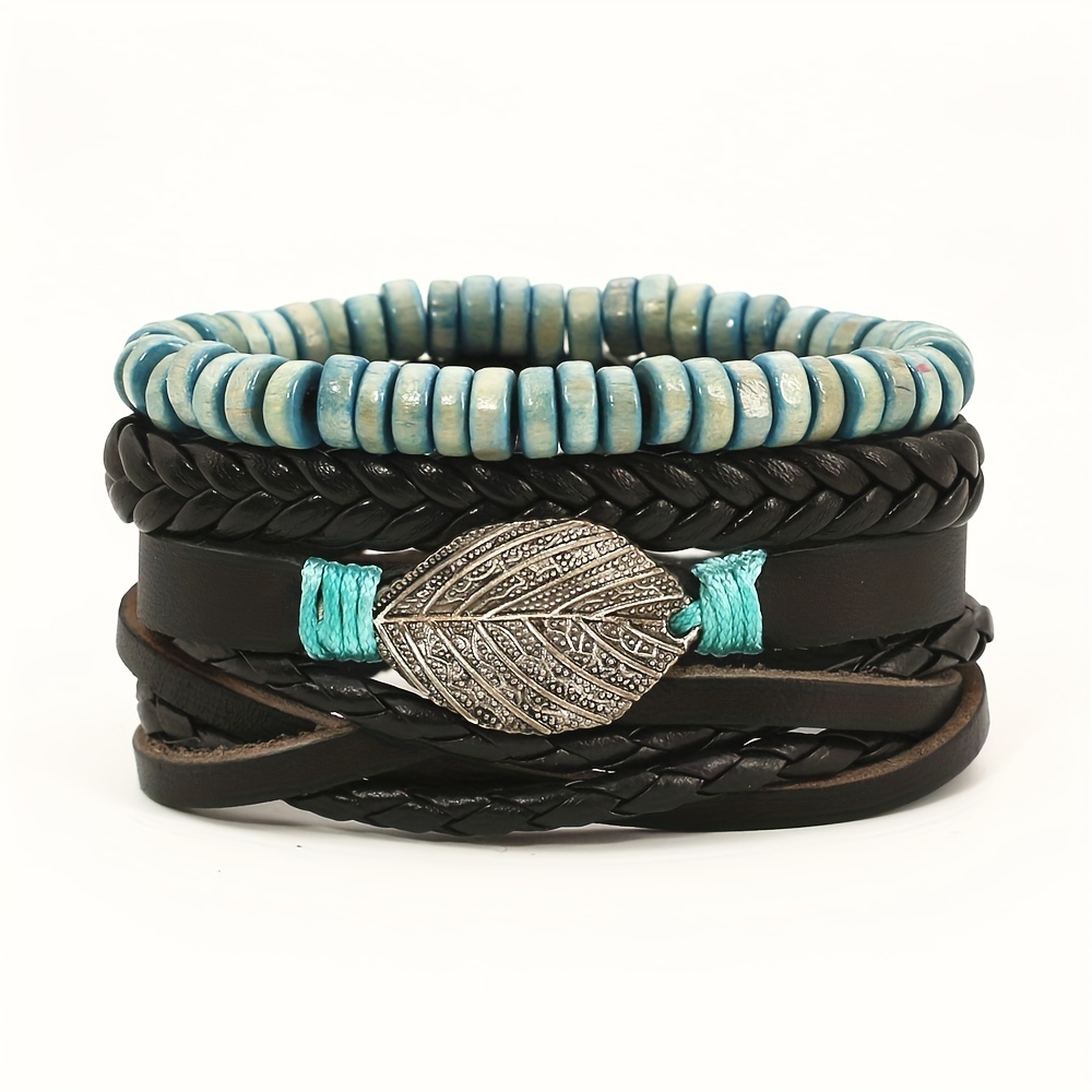 Men's Adjustable Leather Bracelet