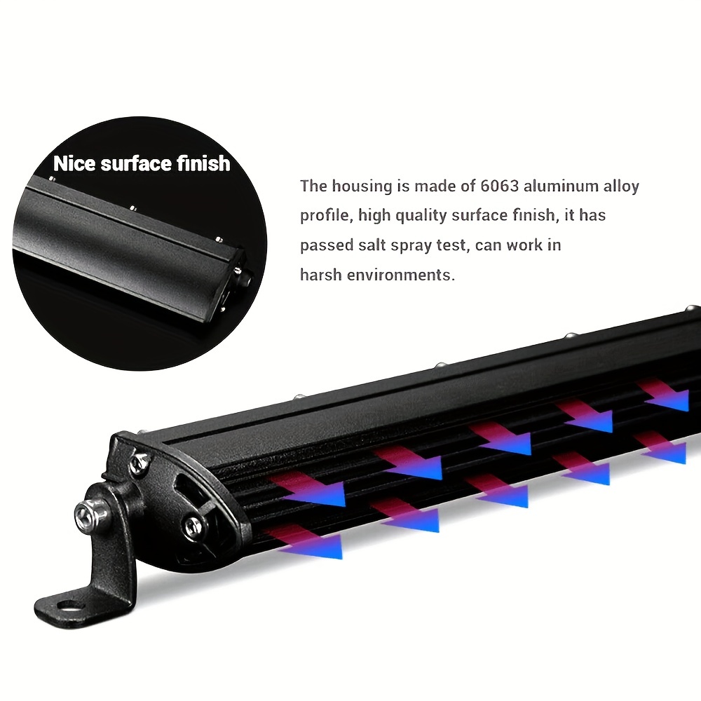 Ultra slim Straight Led Light Bar Car Tractor 4x4 Uaz - Temu