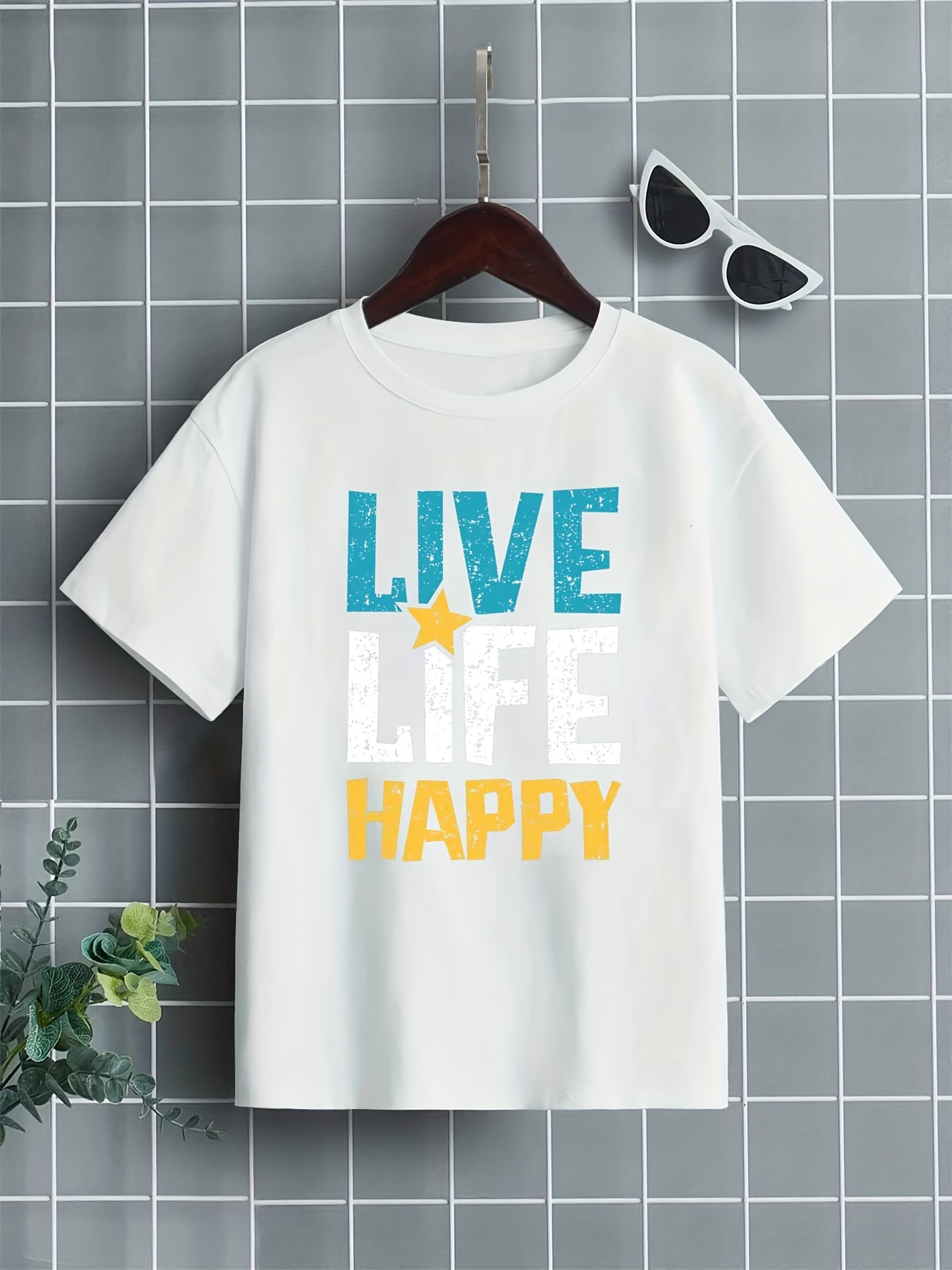 Buy LIFE Printed Cotton Round Neck Boys T-Shirt