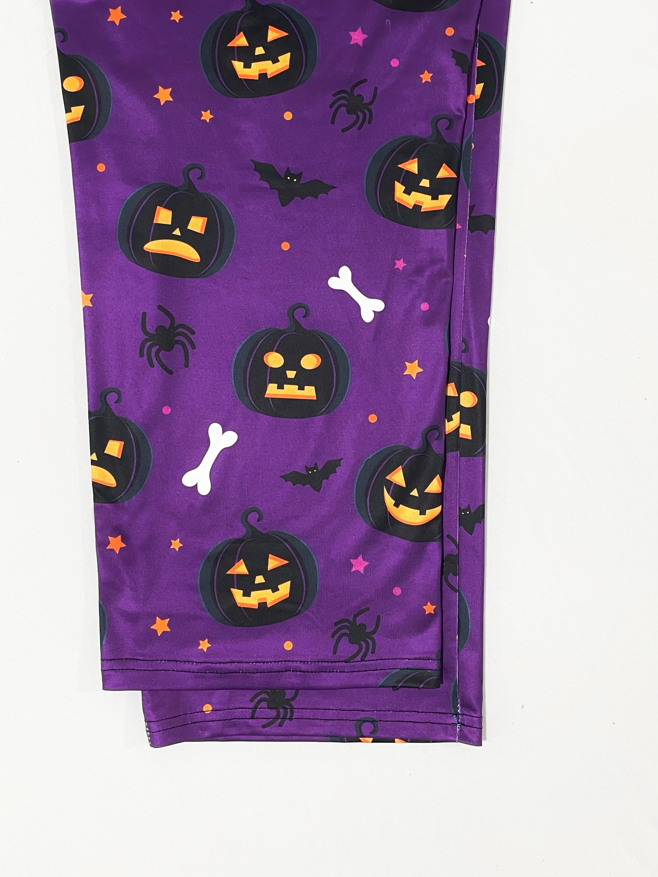 Gothic Pajama Set Women's Pumpkin Bat Print Shorts