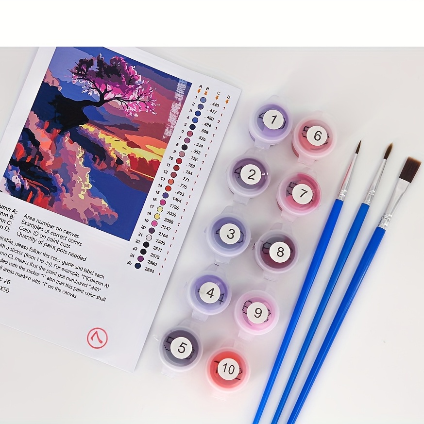 Large Paint By Numbers Kit For Adults Beginners,, Diy Christmas Gift Canvas  Oil Painting Acrylic Paint Kit, Drawing Paintwork With Accessories For Home  Decor - Temu Philippines