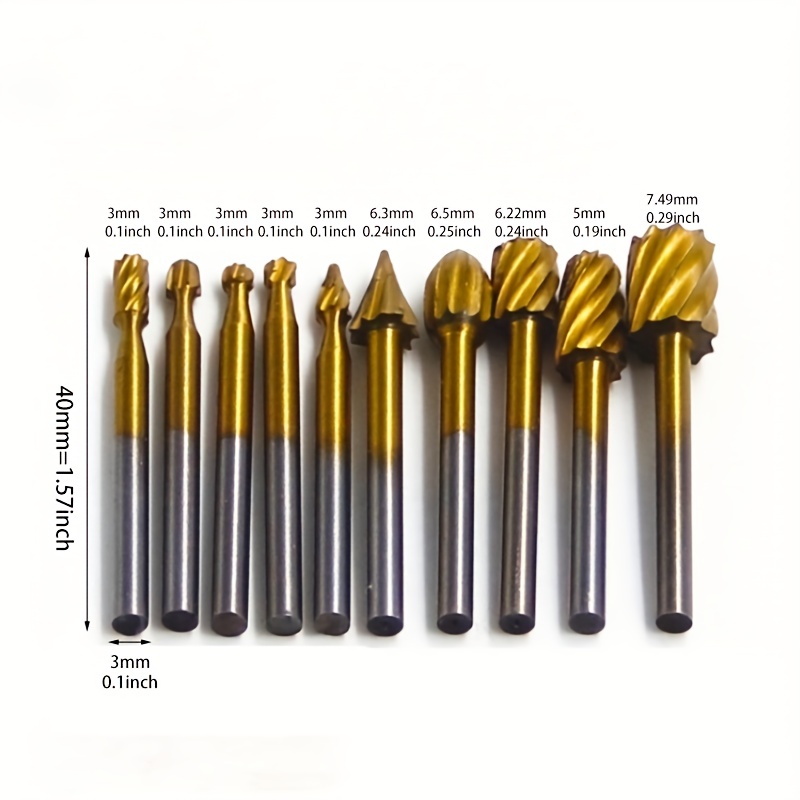 6pcs Mini File Set Dremel Rotary Hand Tools Drill Bits Router Woodworking  Rasp