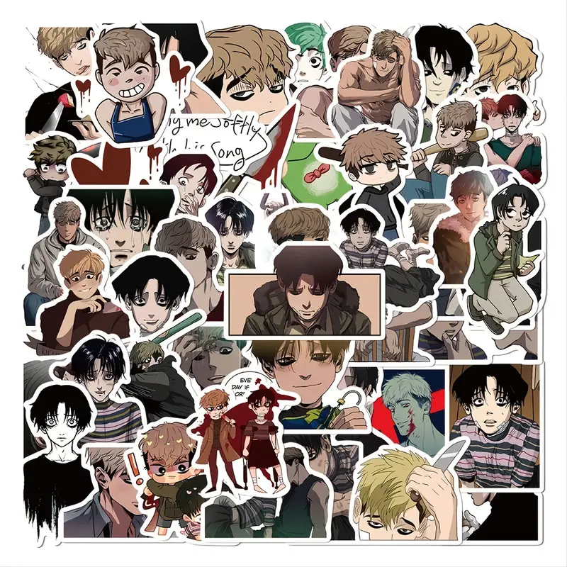 Anime Killing Stalking Series Graffiti Waterproof Sticker Diy Creative  Toys,diy Decor Materials - Temu Switzerland