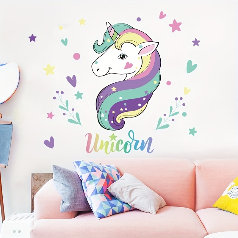 Large Unicorn Wall Decals with Unicorn Dream Catcher Wall Art Decor for  Kids Girls Wall Stickers Decor Art for Girl Bedroom Baby Nursery Teens  Party