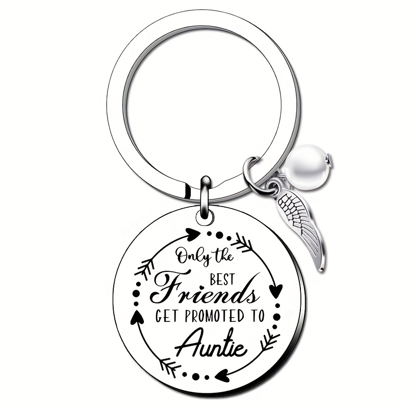 Auntie Gift Auntie To Be Keychain New Aunt Gift For Friends - Temu