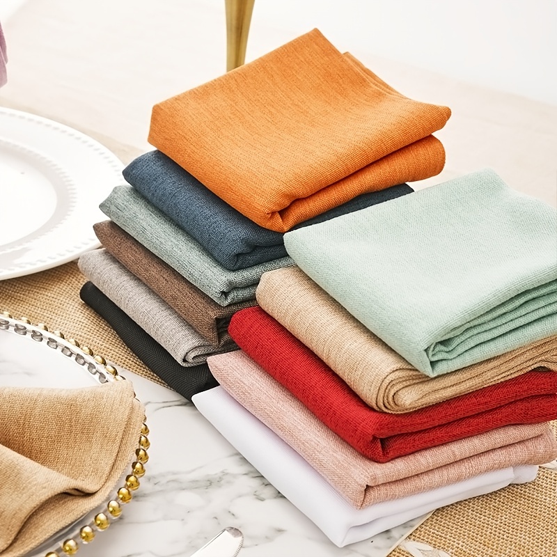 Cloth Napkins Premium Solid Washable Small Triangle Weave - Temu