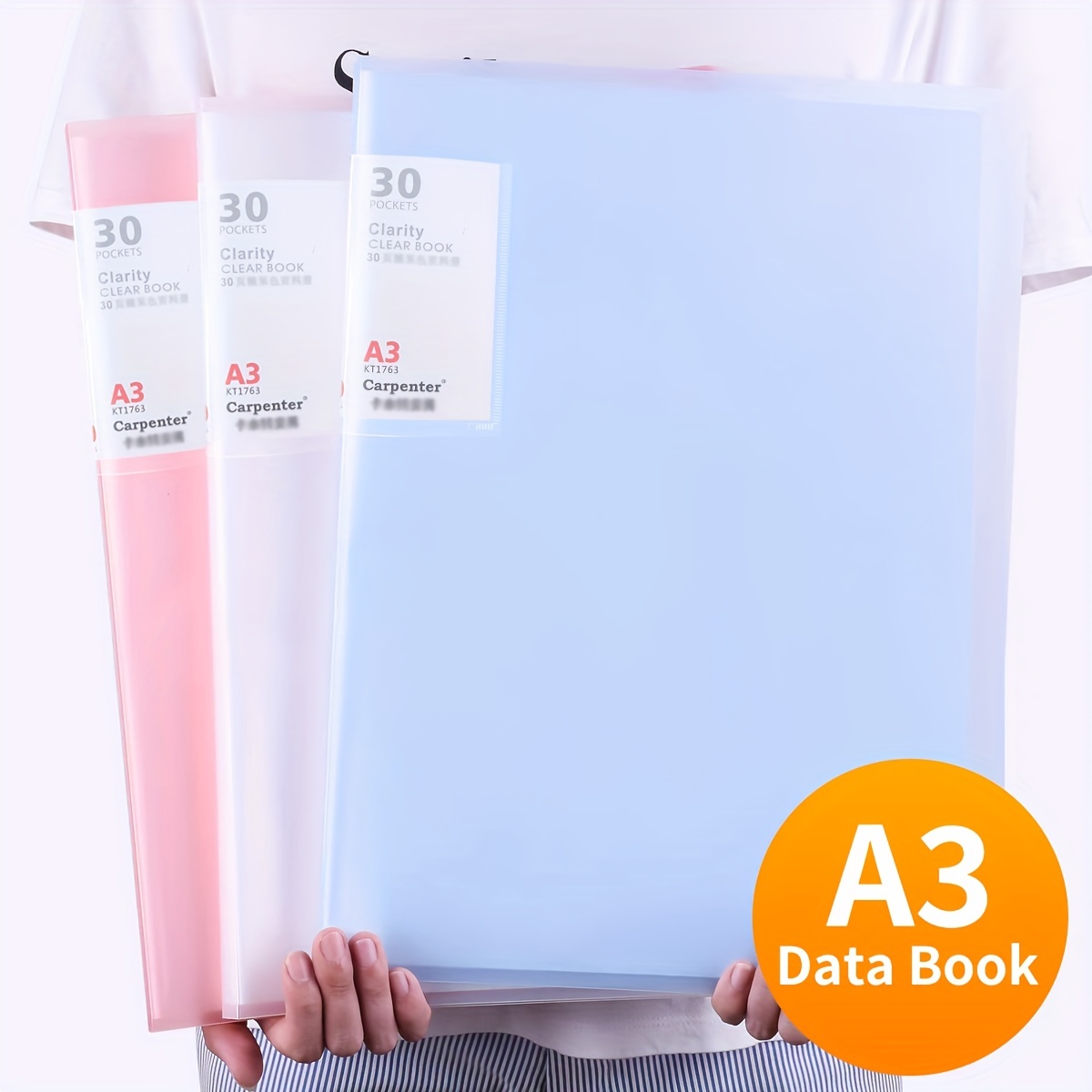 6pcs 30 Pocket Binder With Plastic Sleeves Art Portfolio Folder With Clear  Sheet Protectors Presentation Book For Artwork Document Organizer, 90 Days  Buyer Protection