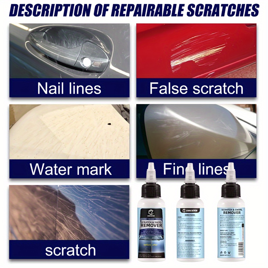 Car Scratch Repair Spray Auto Scratch Remover Liquid Restorer Repair