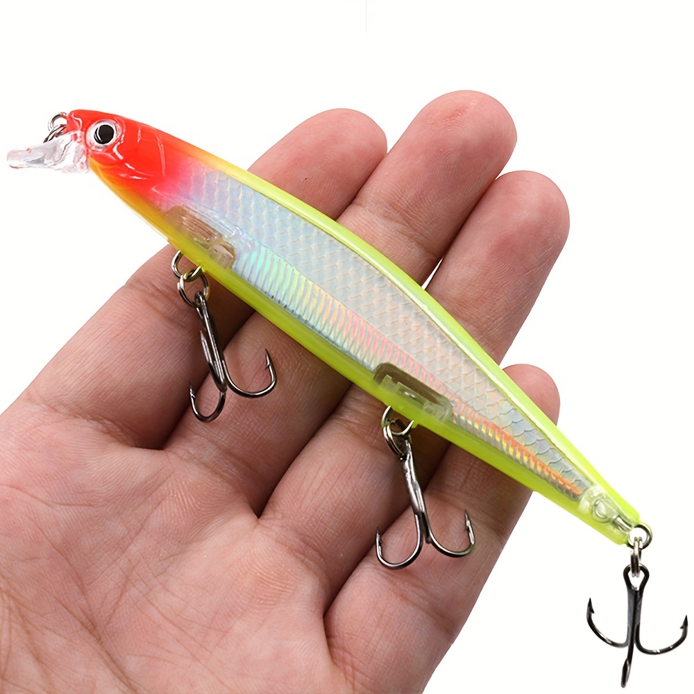 10pcs Premium Bass Fishing Lures Kit - 11cm/4.33in Sink Hard Baits Minnow  Crankbait Swimbait for Bass Pike in Saltwater and Freshwater - 13.5g Weight