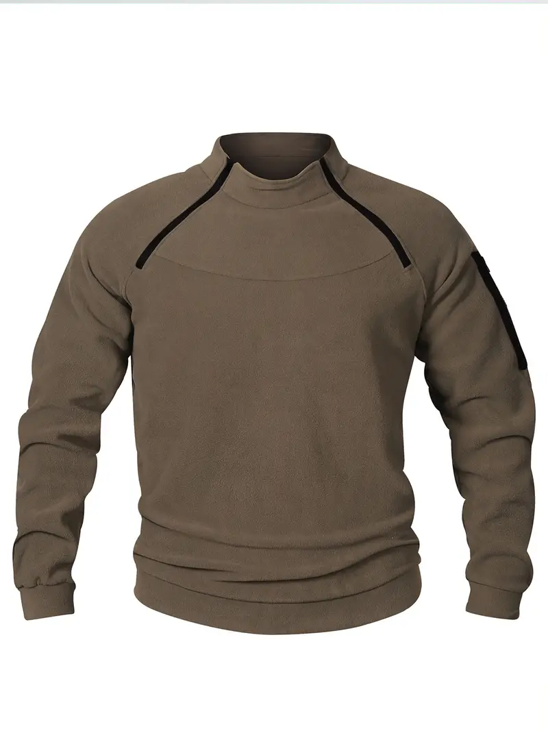 mens casual pullover sweatshirt for fall winter outdoor activities details 5