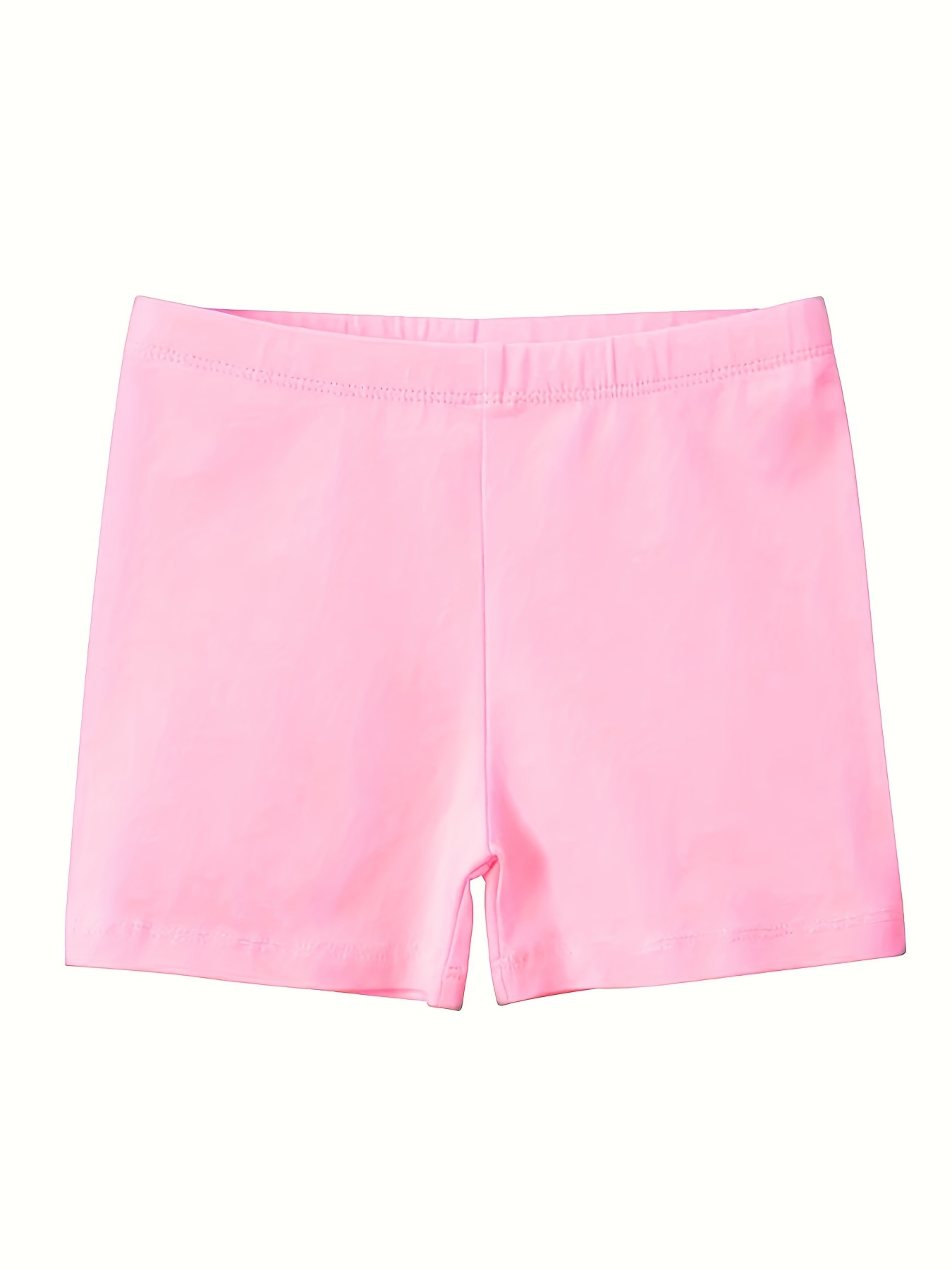Kids Girls Classic Design Elastic Waist Short Leggings, Kids Clothes For  Spring Summer Indoor Outdoor
