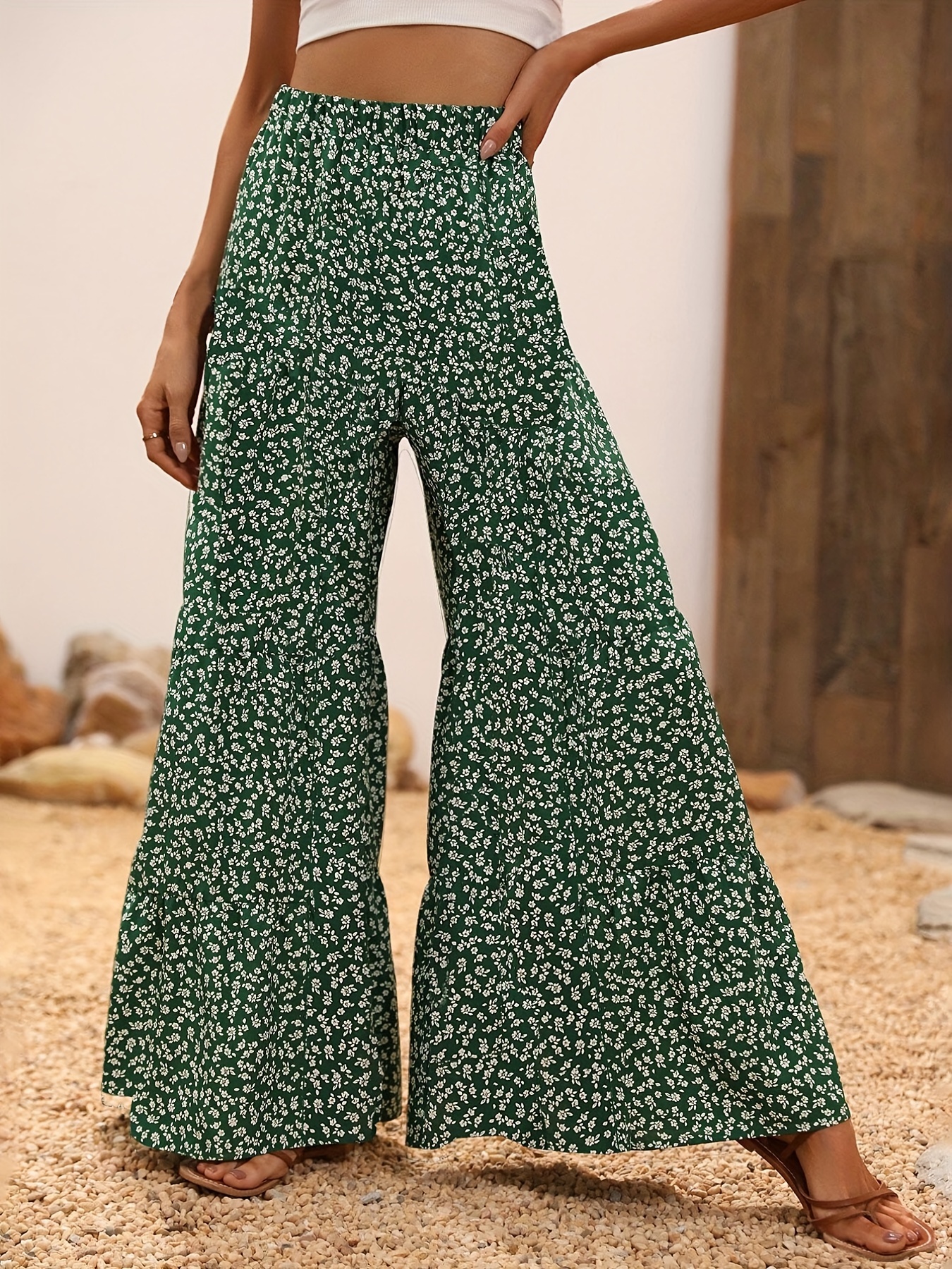 Flowy Wide Palazzo Pants, Made in Canada, Papillon