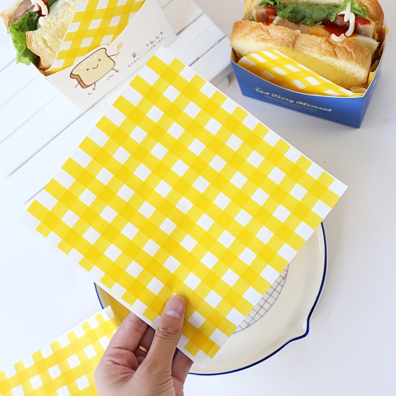 Sandwich Wrapping Paper Kraft Paper Color Oil absorbing Oil - Temu