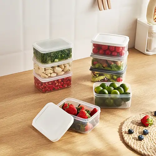 Storage & Organization, Food Preservation Trays, Stackable, Reusable Food  Tray Fresh-keeping Tray With Plastic Lid, Durable, Superior For Keeping Food  Fresh, Dishwasher & Freezer, Kitchen Supplies - Temu