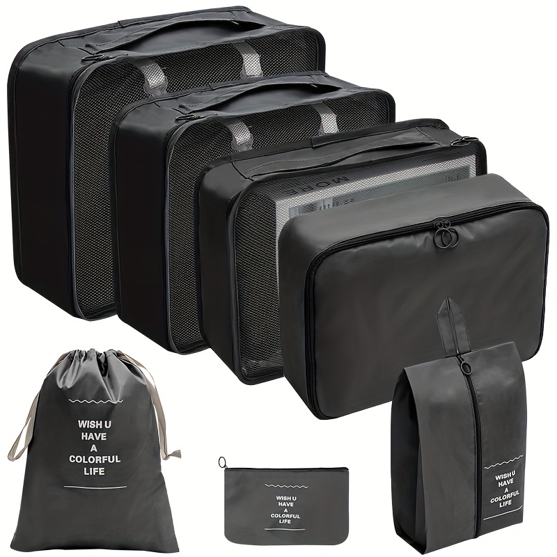 7 Set Packing Cubes Luggage Packing Organizers For Travel