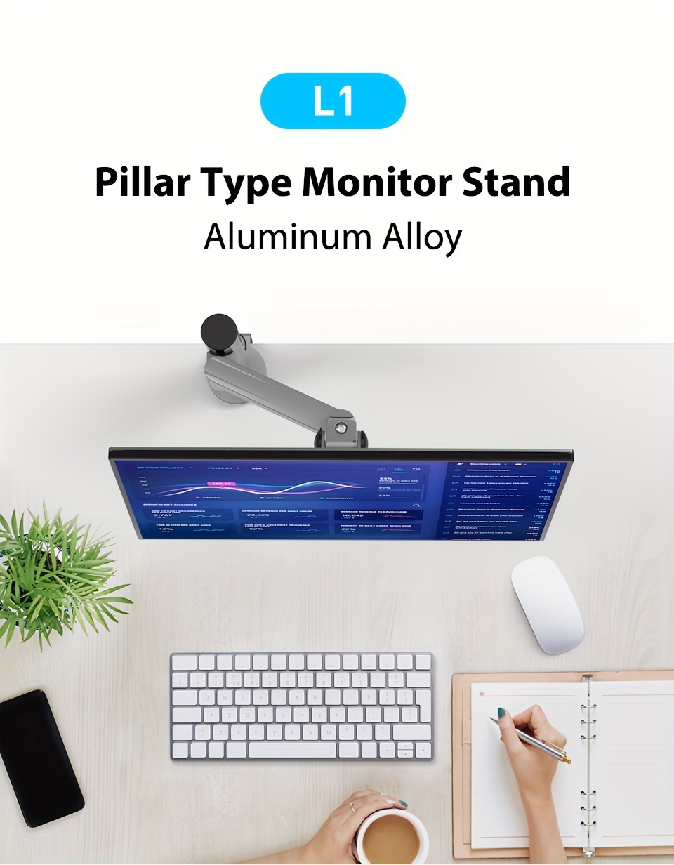 1 Pc Bewiser Monitor Arm Dual Monitor Stand Einstellbarer - Temu Austria