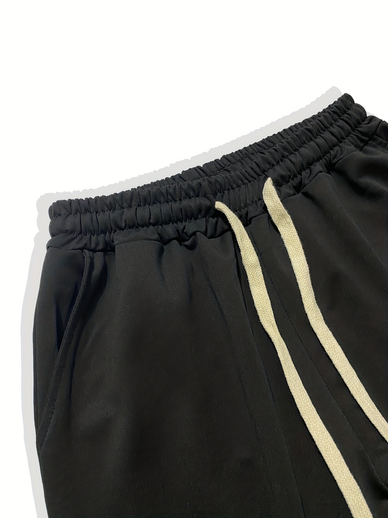 Yellow Face Print Drawstring Sweatpants Loose Fit Casual Joggers