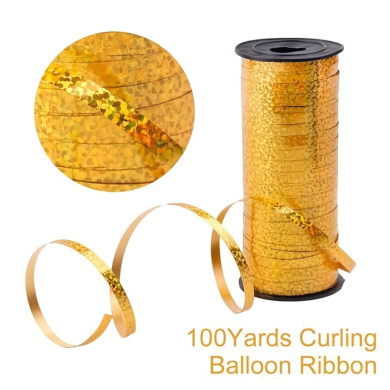 Curling Ribbon Shiny Metallic Balloon String Roll Gift - Temu