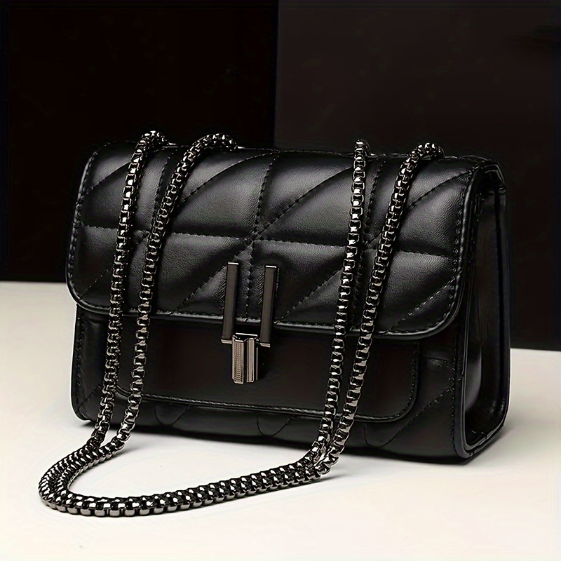 

Mini Fashion Quilted Crossbody Bag, Classic Flap Shoulder Bag, Women's Elegant Handbag & Purse