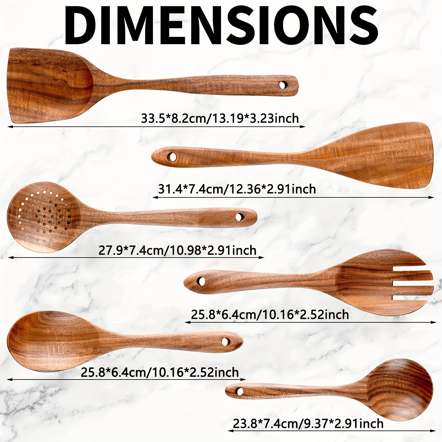 Non stick Teak Wooden Spoons For Comfortable Cooking Soft - Temu