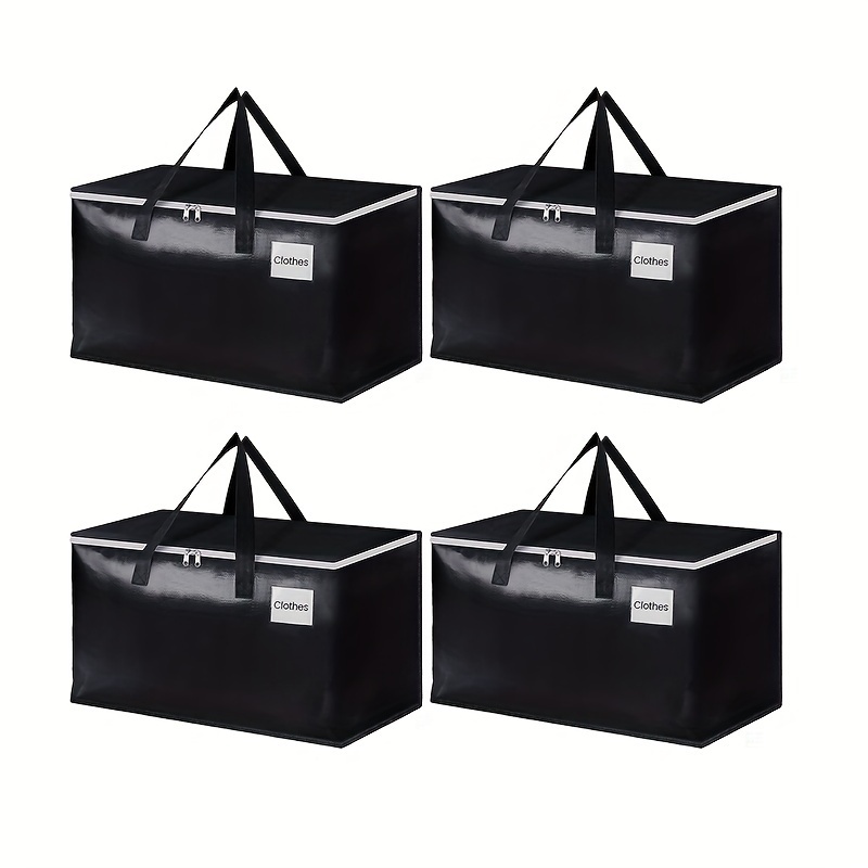 Extra Large Capacity Storage Bags With Zippers Carrying - Temu