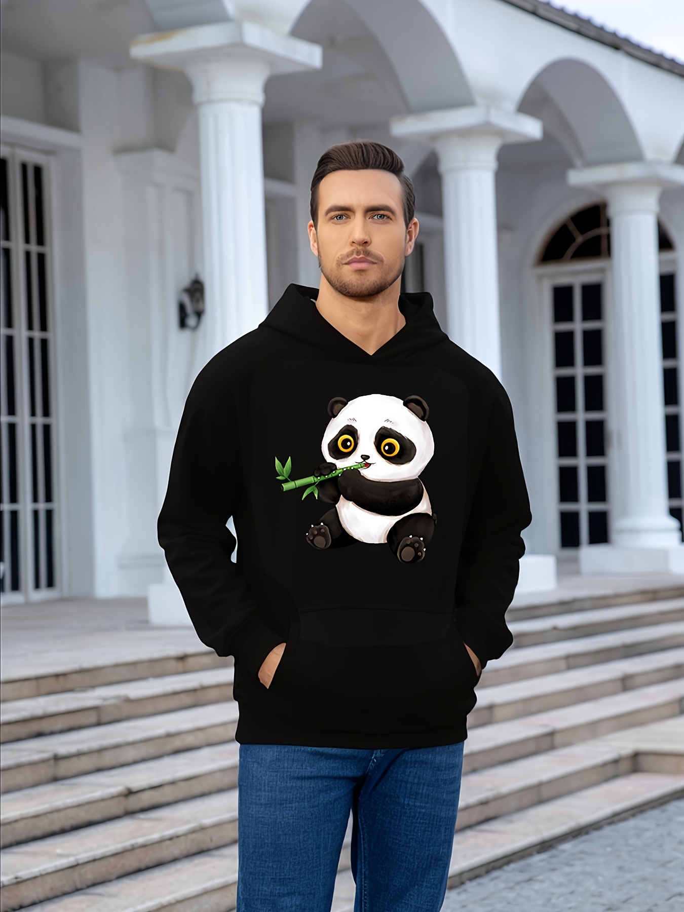 Panda Hoodie Men Temu