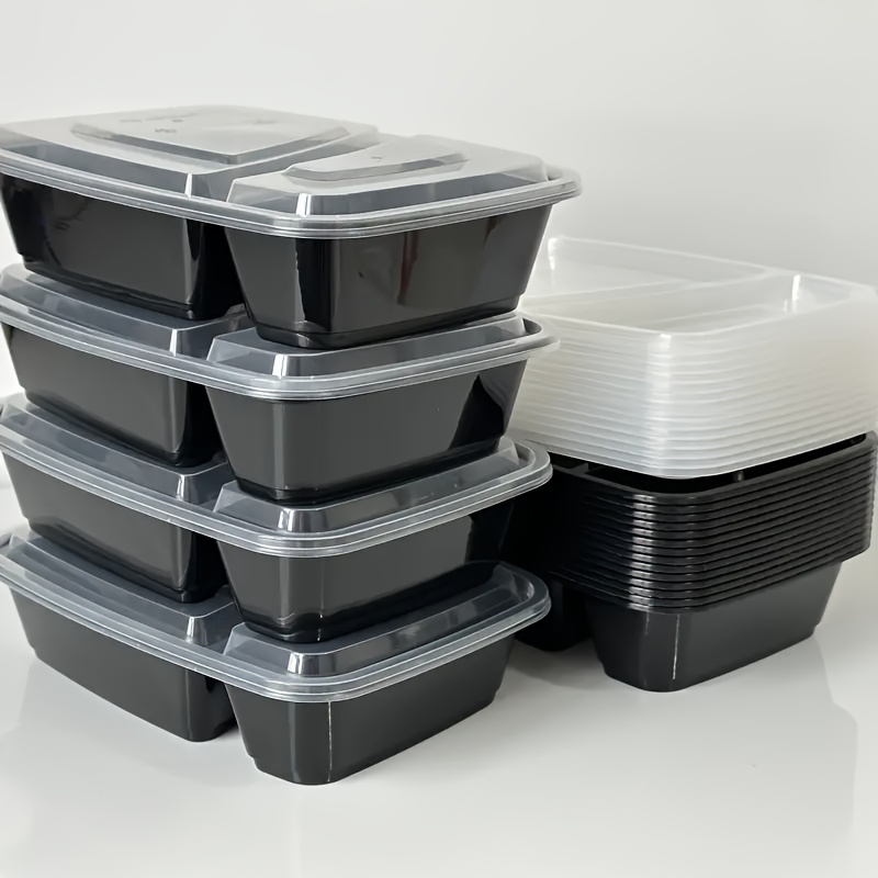 Set of 10 Black Disposable Food Containers — Buy online at