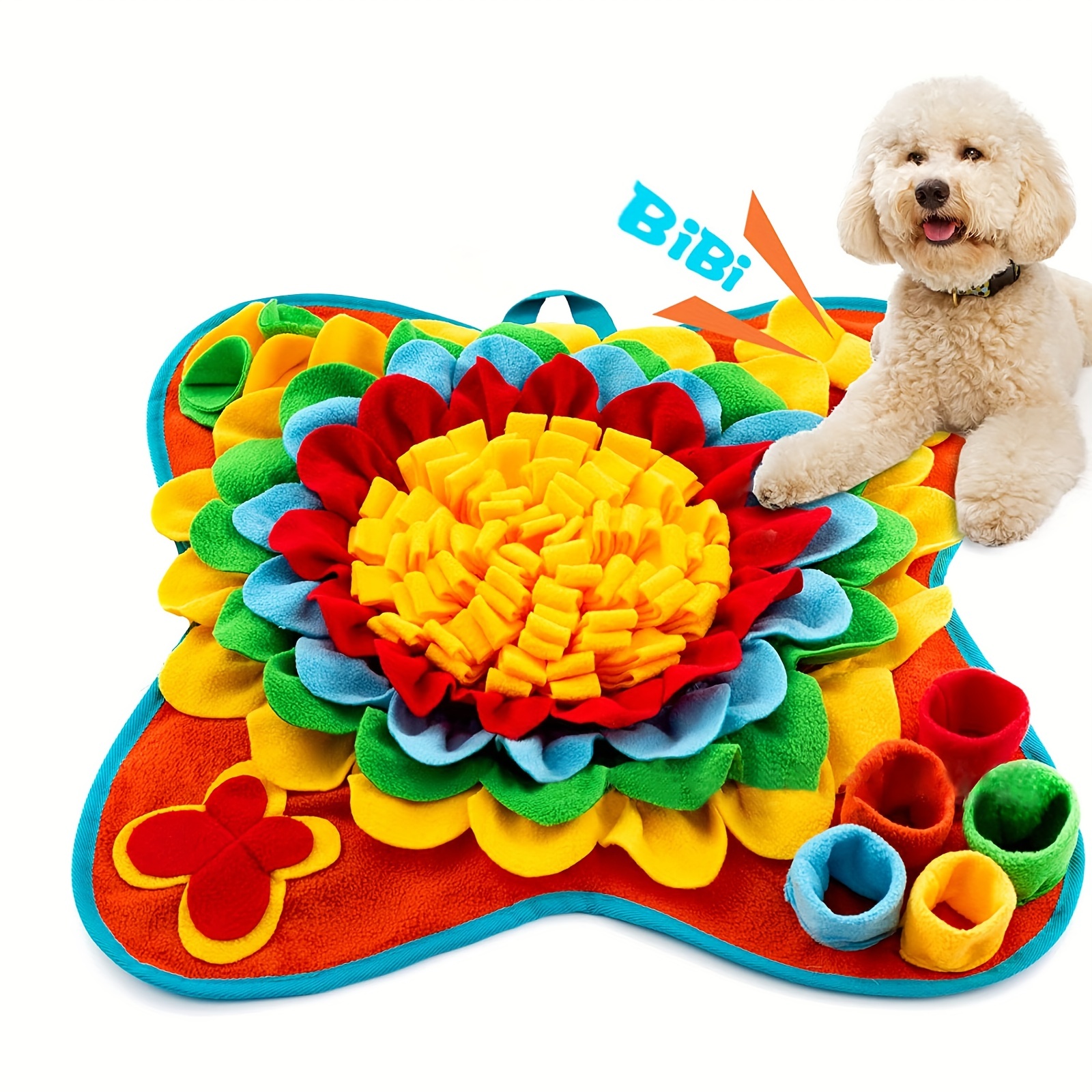 Dog Snuffle Pad, Bone Shaped Interactive Pet Puzzle Toy For Slow Food  Feeding, Dog Feeding Mat For Training Playing - Temu