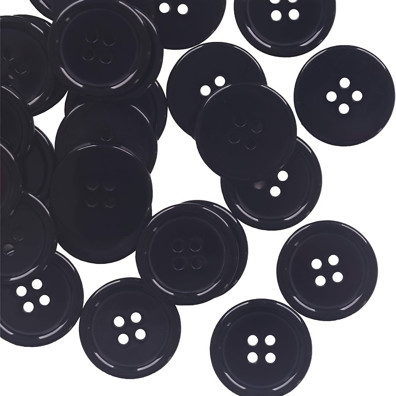 10 Uds Botones Cuerno Conjunto Botones Negros Trajes Abrigos