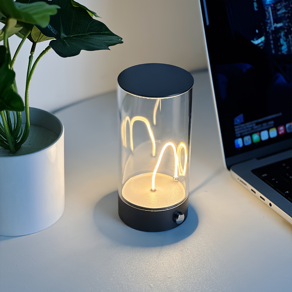 Magnetic Lamp Three Levels Of Brightness Led Breathing Table - Temu