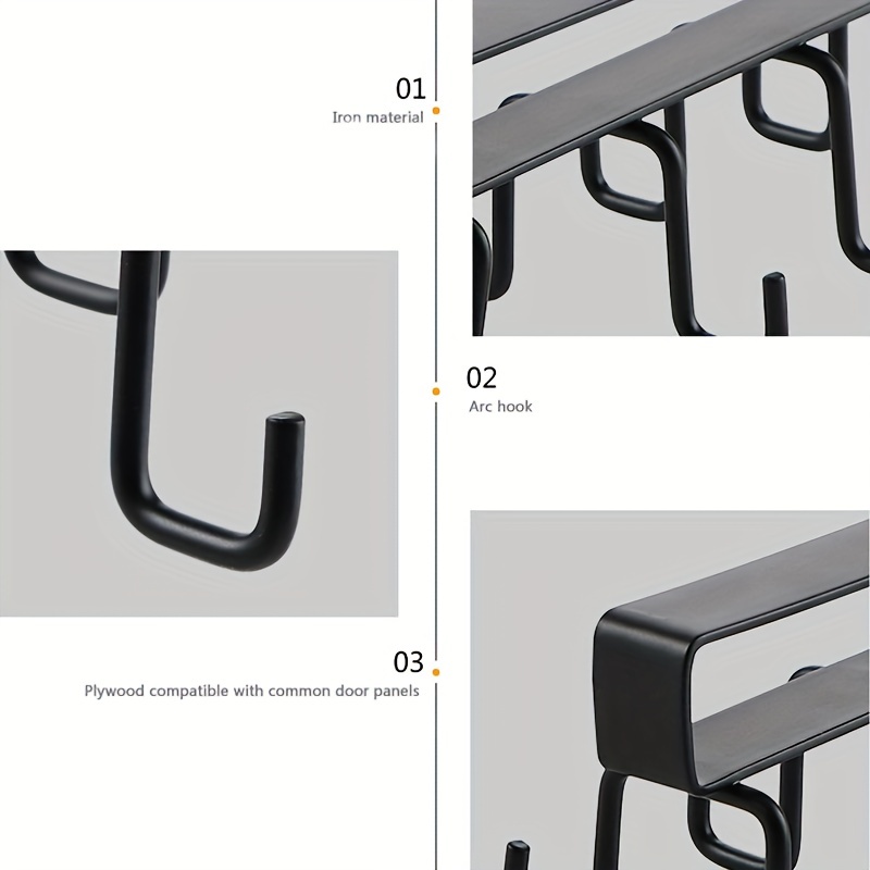 Wrought Iron Kitchen Double-row Hook