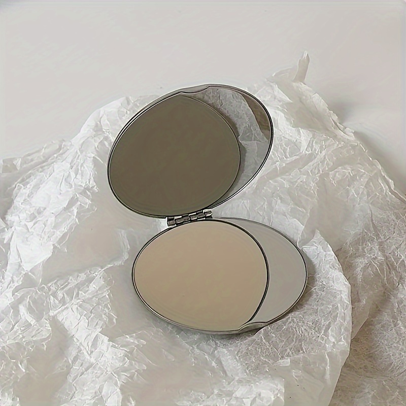 TEMU 1pc, Custom Gifts, Personalized Engraved Silvery Compact , Custom Pocket Mirrors With Names, Gifts For Her, Bridesmaid Gifts, Wedding Party