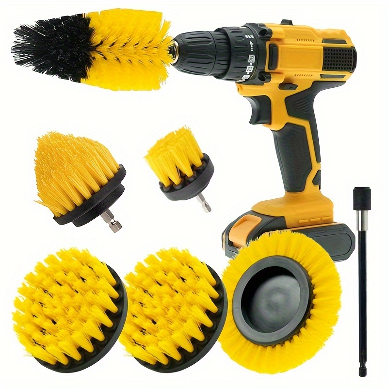 Drill Brush Set, Power Scrubber Wash Cleaning Brushes Tool Kit, Clean All  Purpose Drill Brush For Grout Floor Tub Shower Tile Bathroom Kitchen  Surface(excluding Electric Drill) - Temu