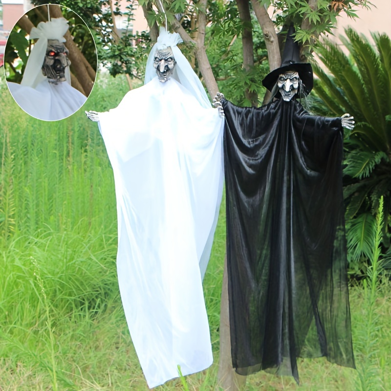 Hanging Ghost Halloween Decorations Novelty Electric Scary