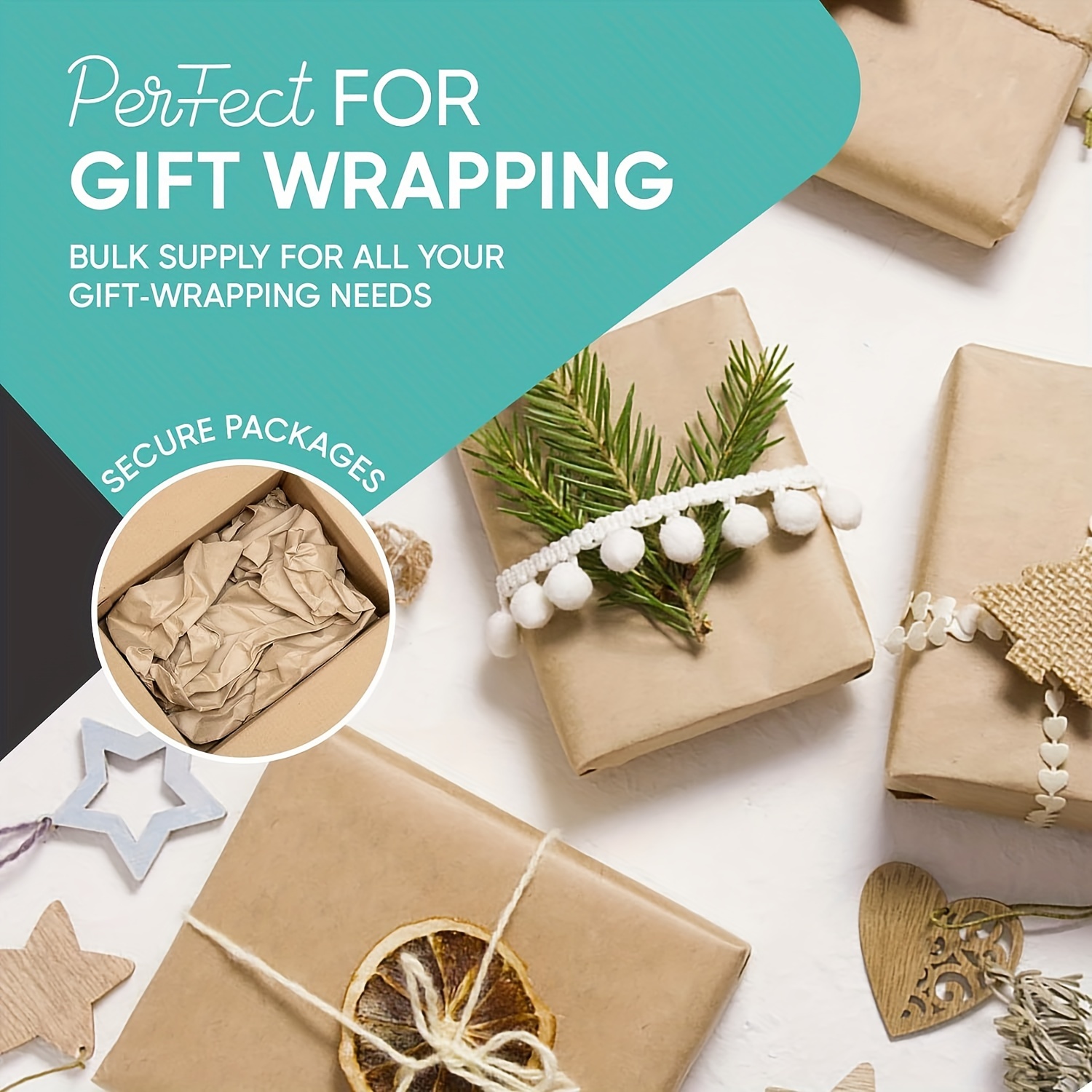 Brown Paper Roll Brown Wrapping Paper Wrapping Paper Craft - Temu