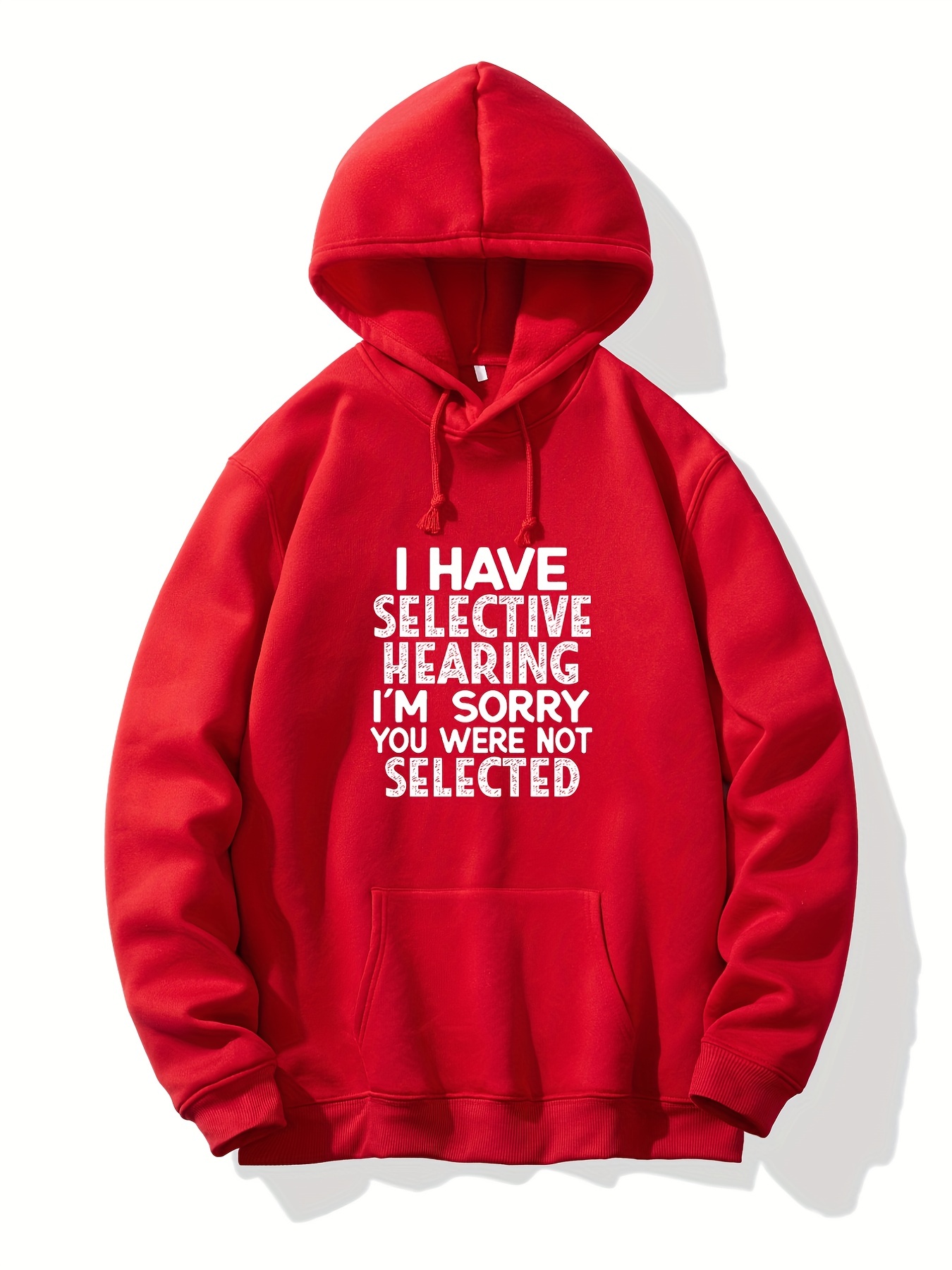 Selective Hearing Slogan Print Hoodie Hoodies Men Men s Temu